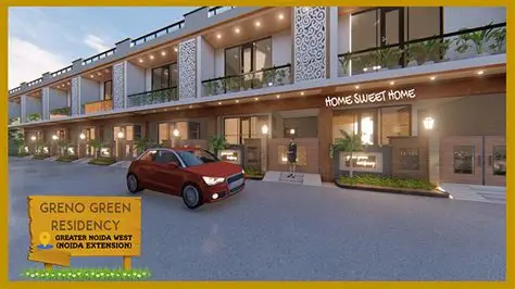 Greno Green Residency dusk street render