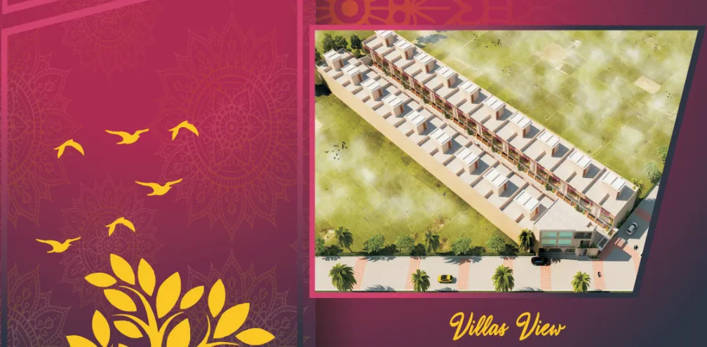 Paradise Greens Villas aerial community render