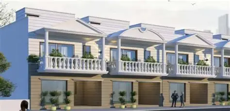 Twin Clarus Villas row facade render