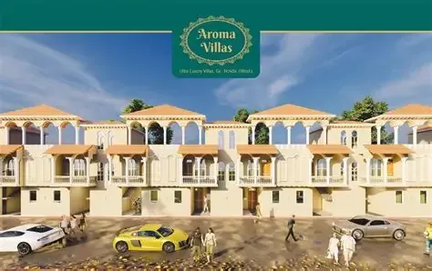 Aroma Villas row facade render Sector 10 Noida Extension