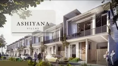 Ashiyana Villas dusk facade render