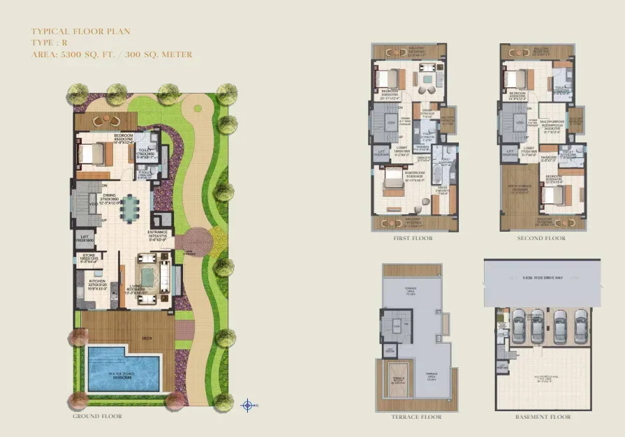 Sun Twilight Type R 5300 sqft floor plan