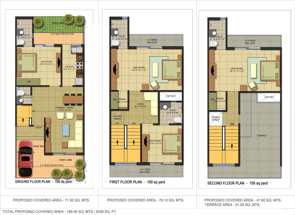 Gaur Yamuna City 2nd Park View villa site plan with numbered plots, internal roads, Lake Yamuna and legend of plot sizes, Sector 22D Yamuna Expressway.