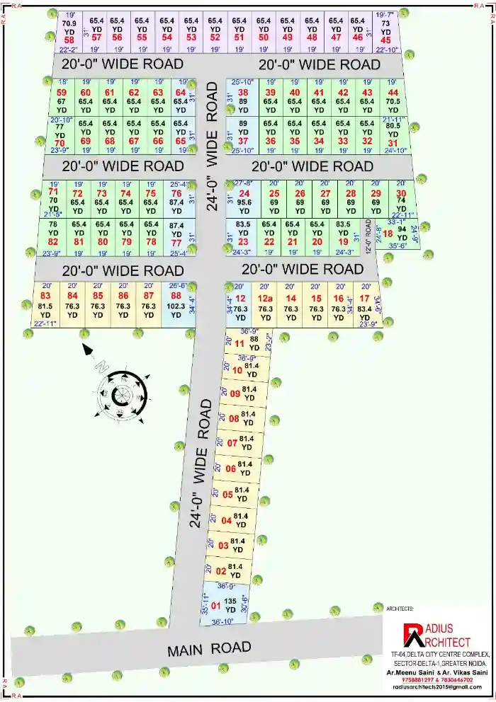 Arsh Green Villas developer-issued elevation render, Noida Extension