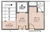 Ajnara Sports City Villas — Floorplan drawing showing a lobby, a waiting area, and a staircase. Text labels are visible.