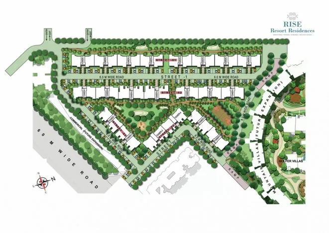 Rise Forest Floors 3BHK 1820 sq ft floor plan comparing ground unit and 1st/3rd floor unit